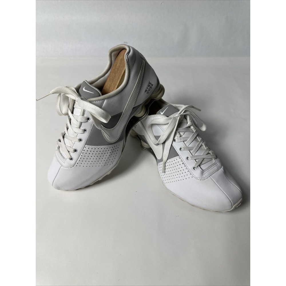 Nike Shox Deliver 317549-112 Women's White/Grey Leather Sneakers Shoes Size 8.5 - Picture 2 of 11